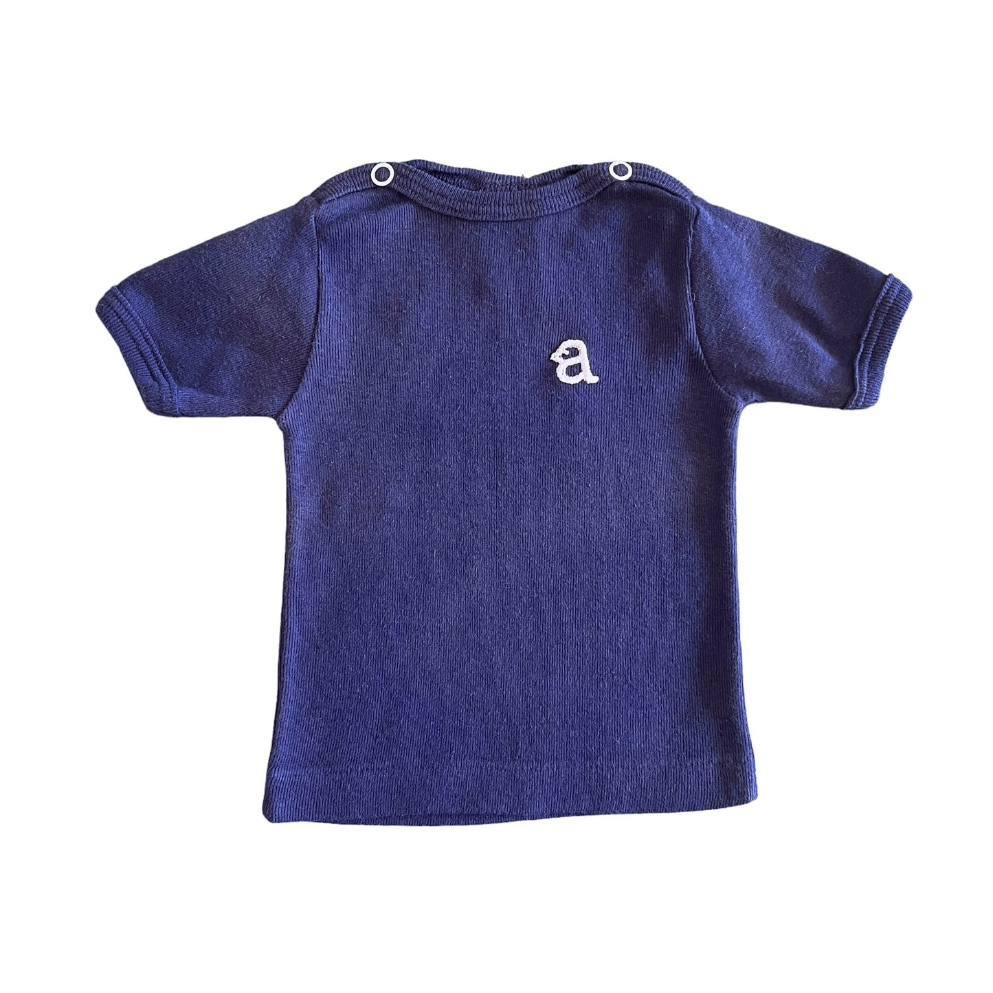 Vintage 70's Navy Tee / Top / 0-3 Months