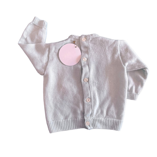 1980s Light Green Jumper / 0-3 Months