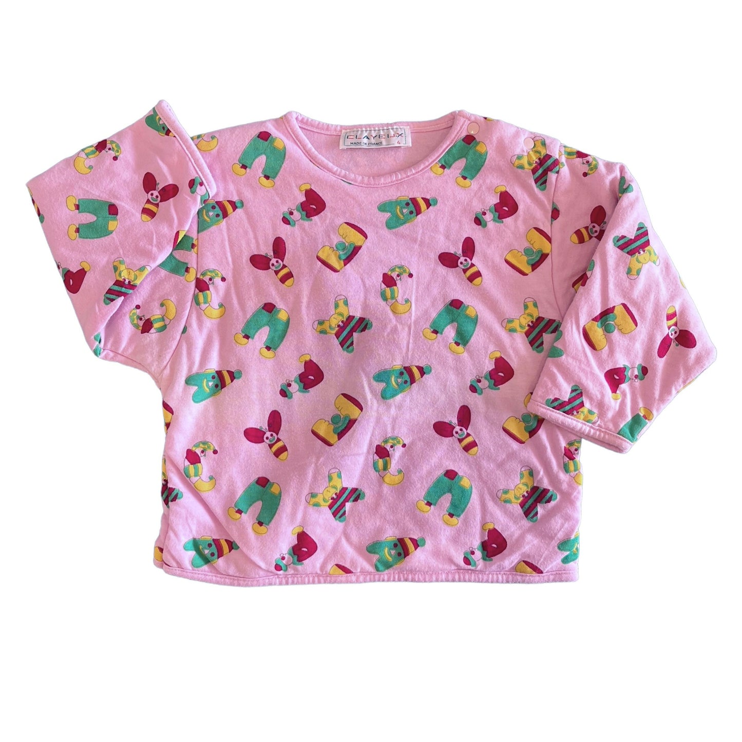Vintage 80s Pink Jumper/ Sweater / 6-9 Months