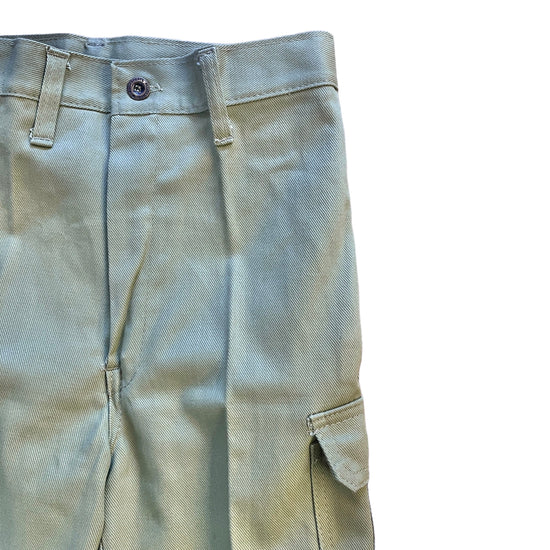 Load image into Gallery viewer, Vintage 1970s Green Flared Cargo Pants 10-12Y
