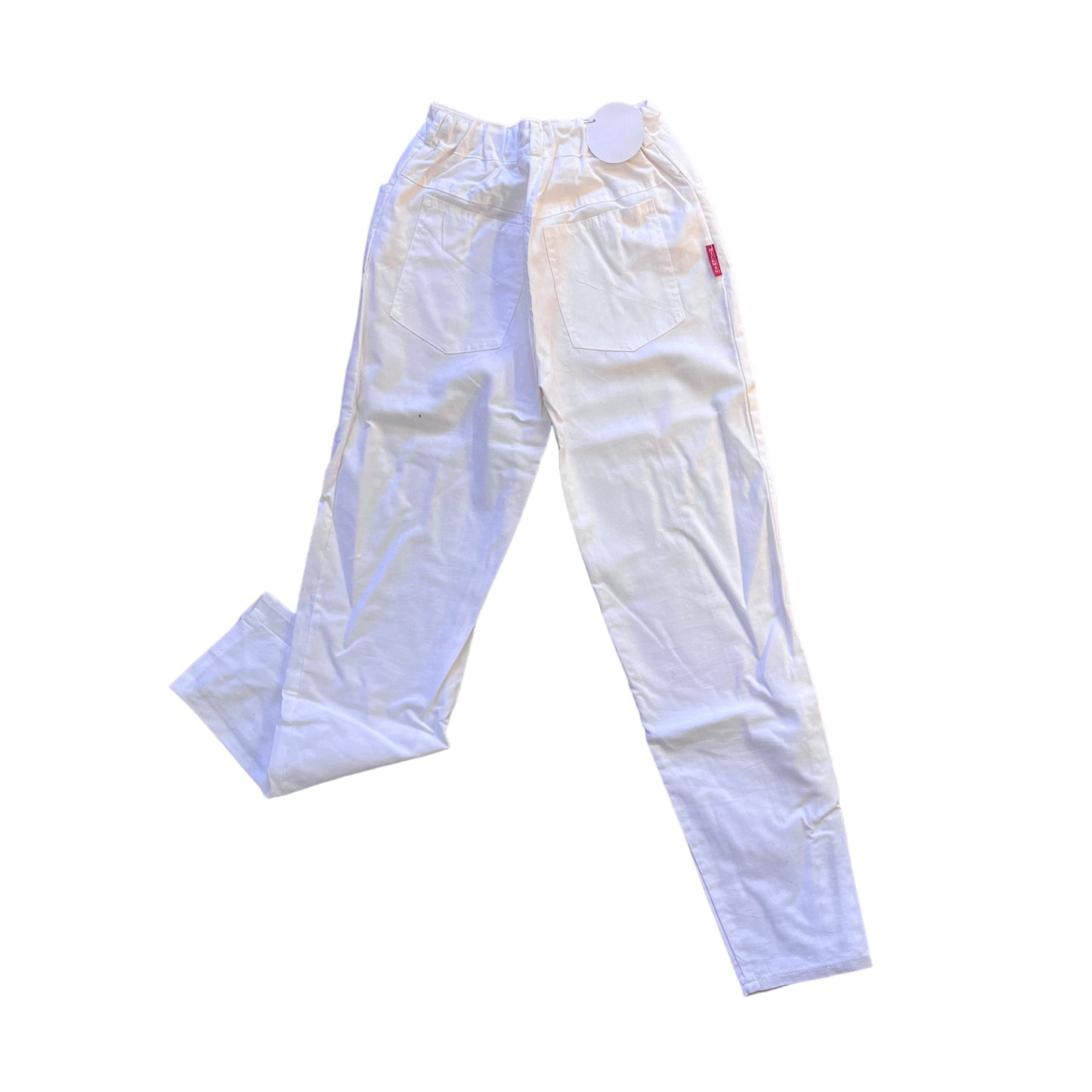 Vintage 1970s White Toddler "Cigarette" Trousers / 2-3Y