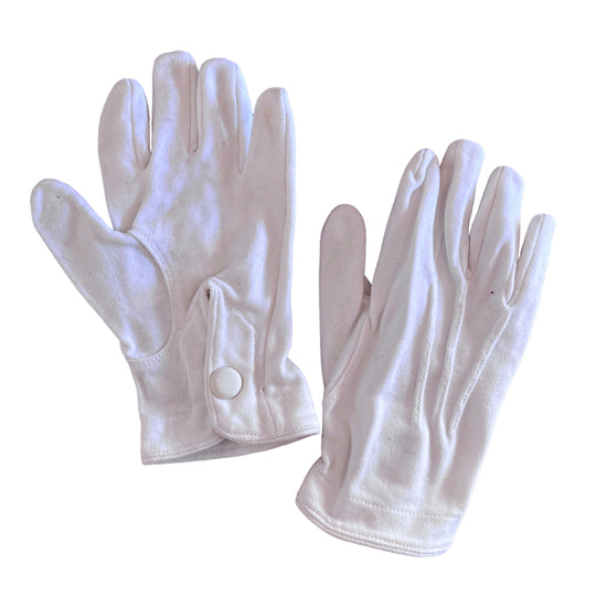 Vintage White 60s Formal Baby Gloves 1-2Y