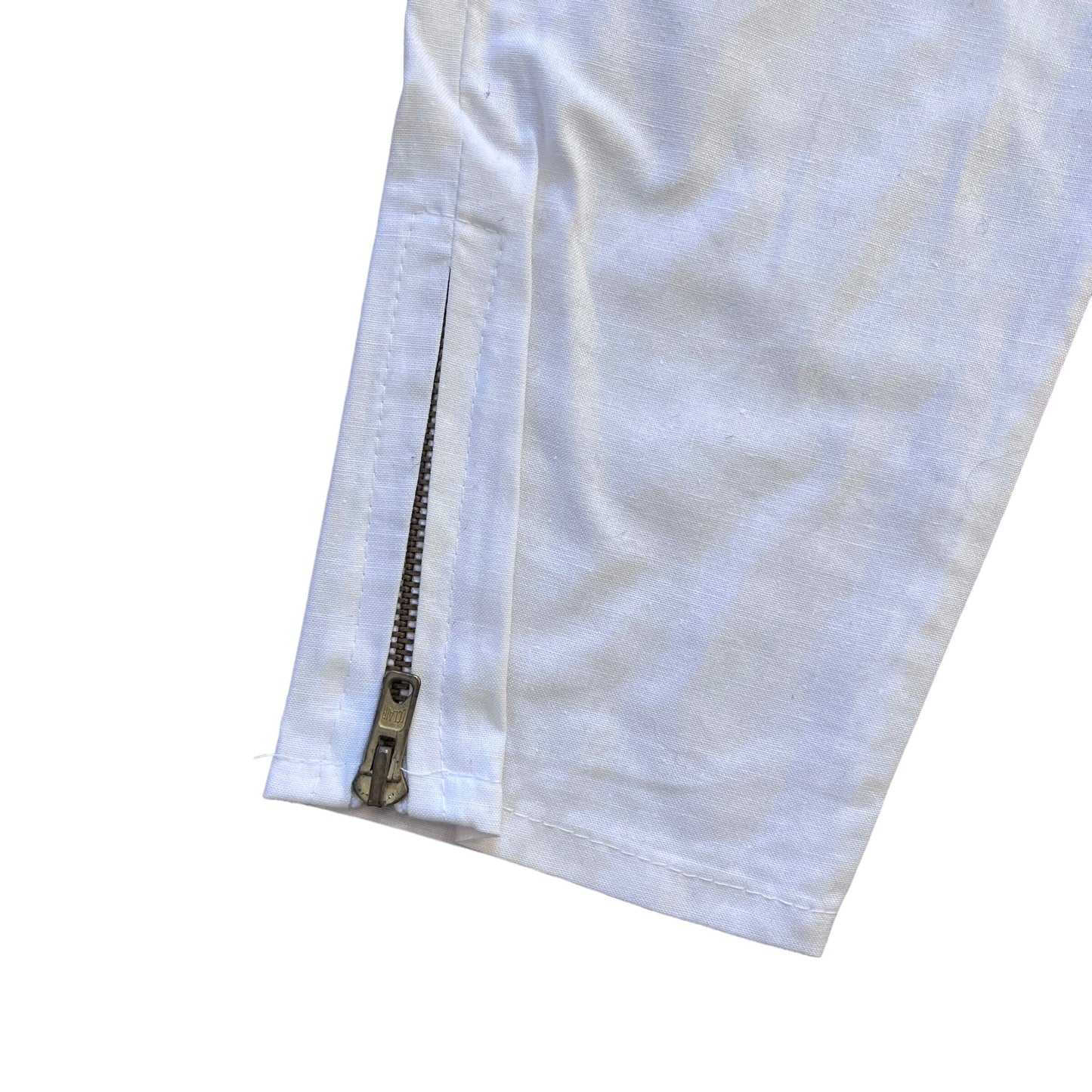 Vintage 1970s White Toddler "Cigarette" Trousers / 2-3Y