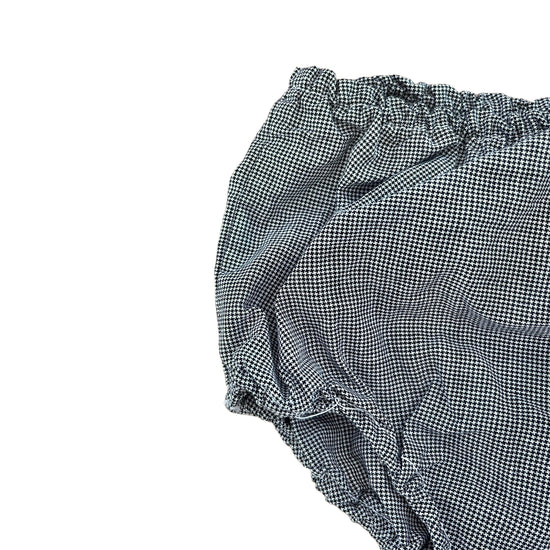 Vintage 1960s Grey Mini Houndstooth  Toddler Bloomers Pants / 12-24M
