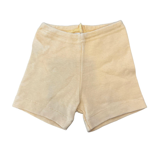 Vintage 70's  Yellow / Cotton Shorts  / Pants / Underwear 3-6M