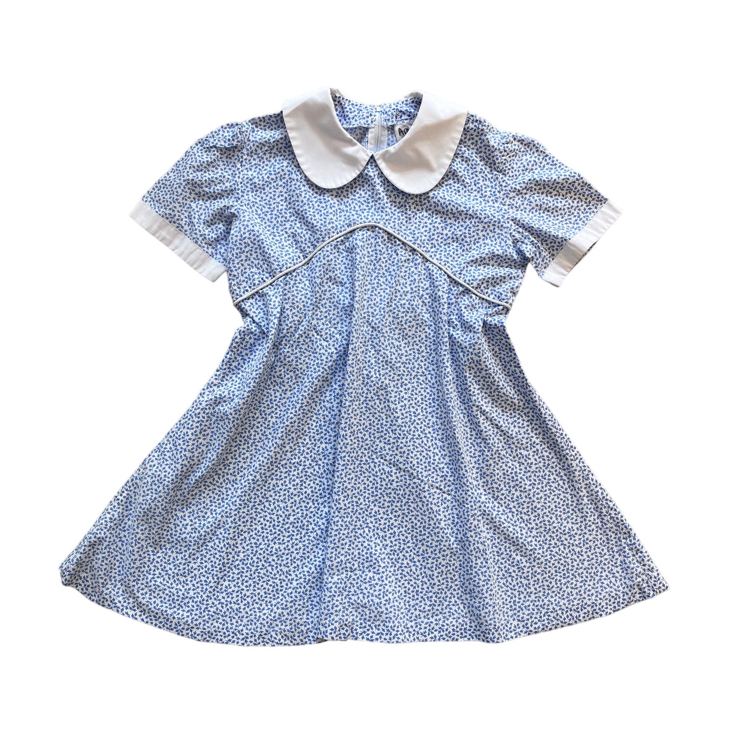 Vintage 1980's Blue Peter Collar  Dress / 8-10Yrs