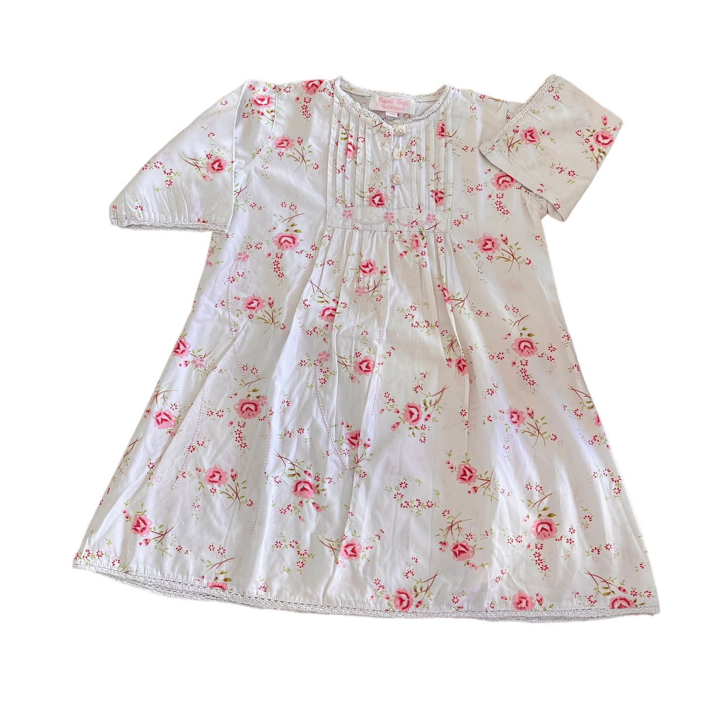 Vintage 1990s Floral Dress / 12-18 Months