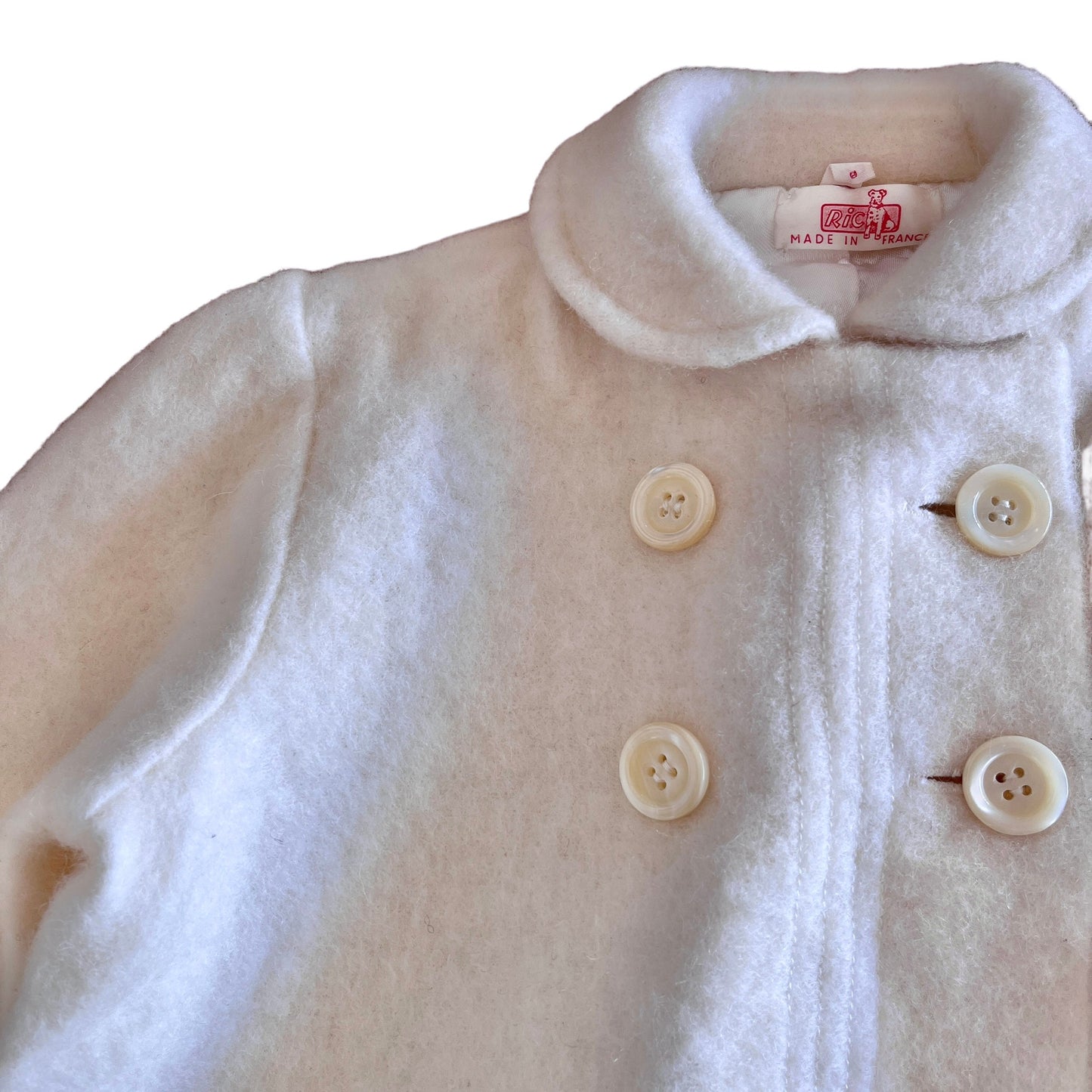 Load image into Gallery viewer, Vintage 1960s Ivory Coat  6-9 Months
