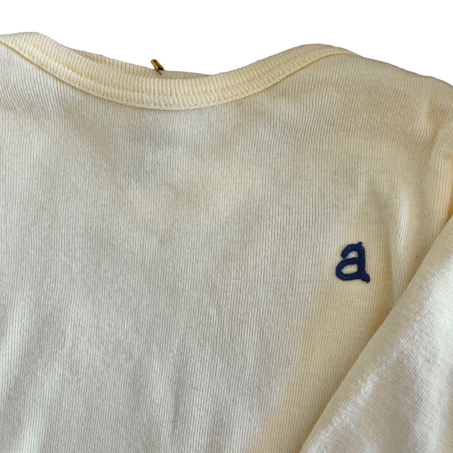 Vintage 1970s Yellow Top  3-6 Months
