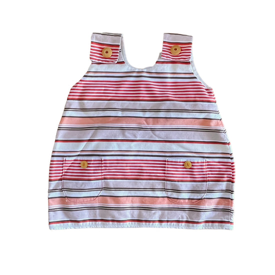 1970's Striped Dress  6-9 Months
