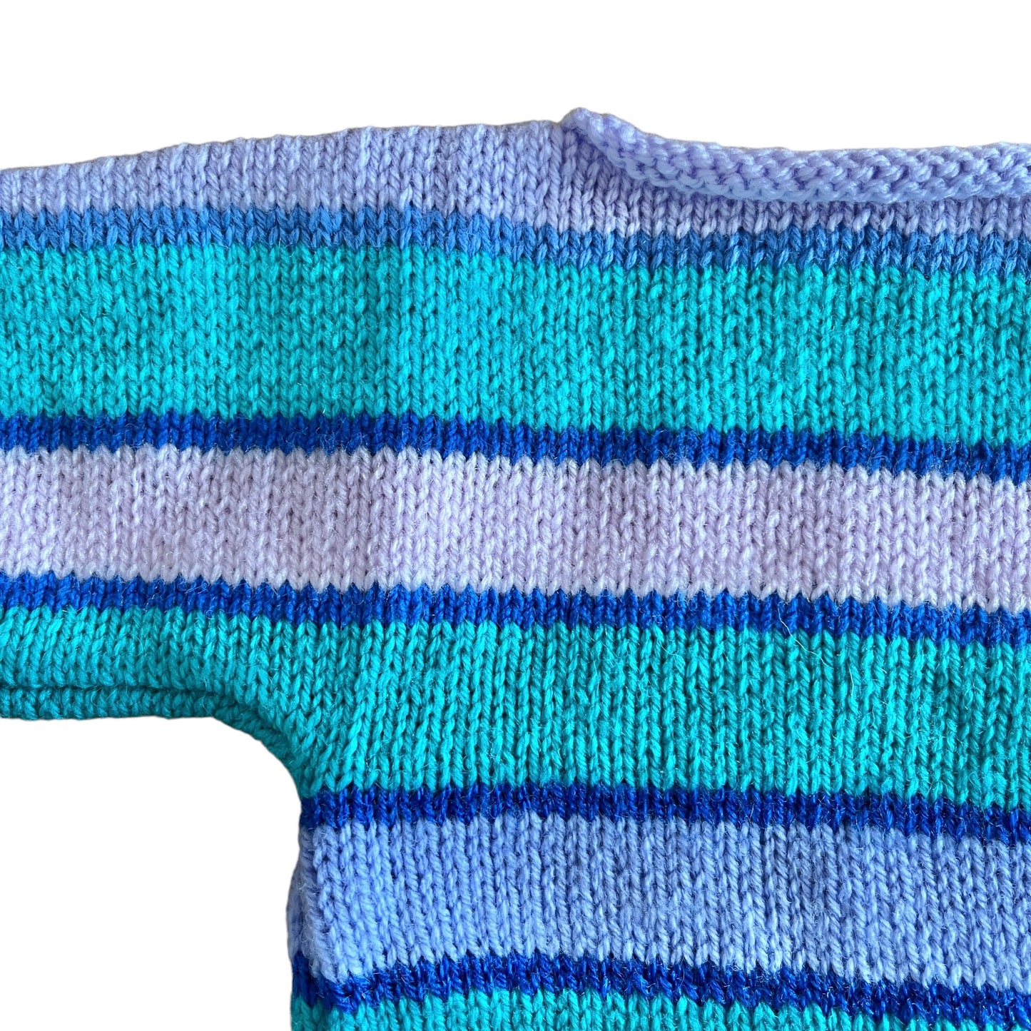 Vintage 70's Striped Hand Knitted Top 18-24 Months