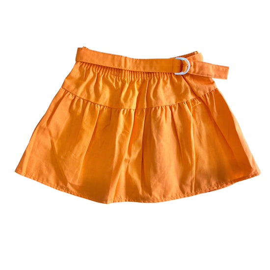 Vintage 70s Orange Girl's Skirt / 5-6Y