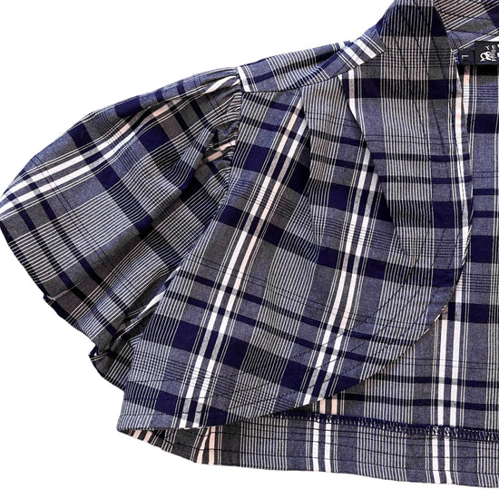 Load image into Gallery viewer, Vintage 1990s Checkered Bolero Top 10-12Y + and Teen
