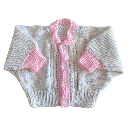 Vintage 70s Pastel Knitted Jumper 6-9M