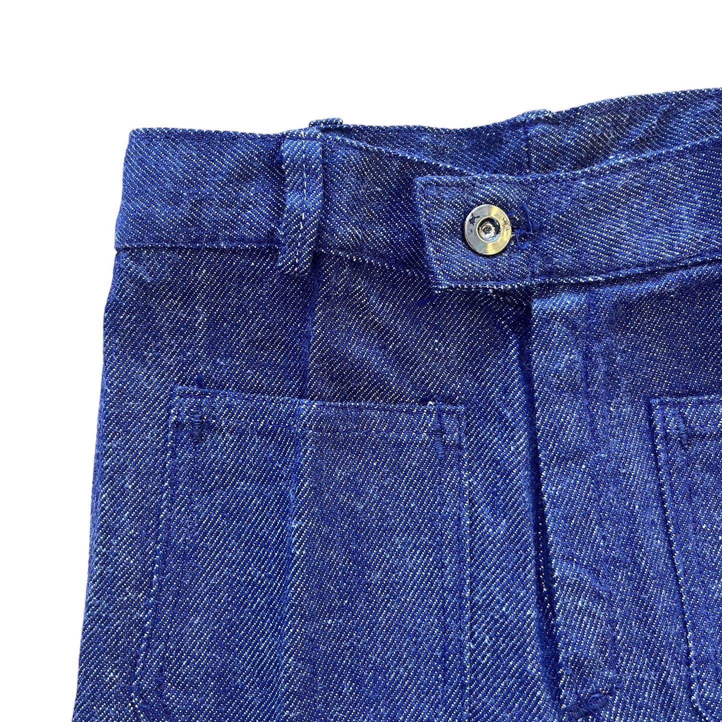 Vintage 70's Navy Denim Flares / 18-24M