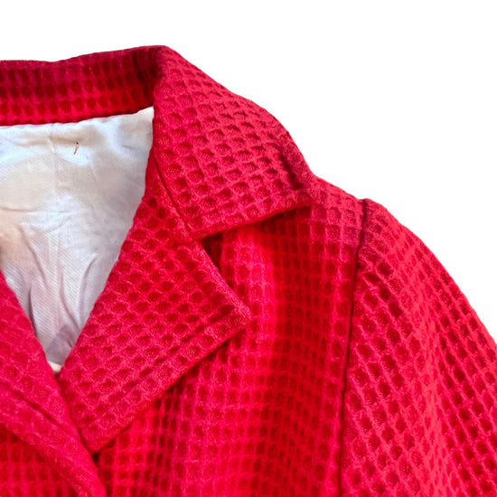 Vintage 1960's Textured Red Blazer 10-12Y