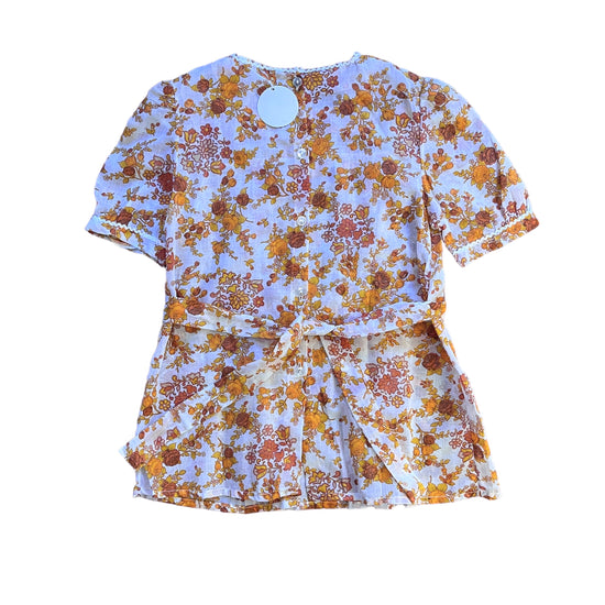 Load image into Gallery viewer, Vintage 1970s Boho Folk Top French Made 12Y +
