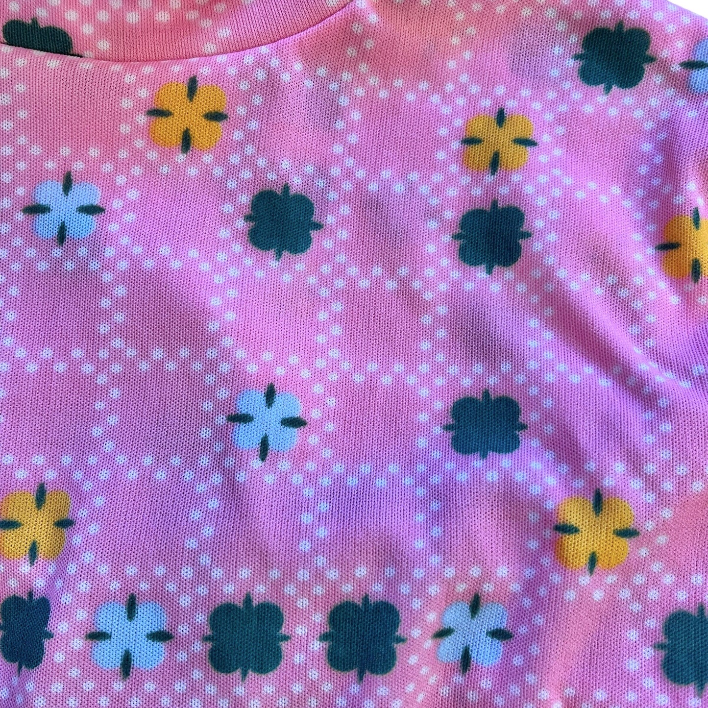 Vintage 1970's Pink Turtleneck 10-12Y