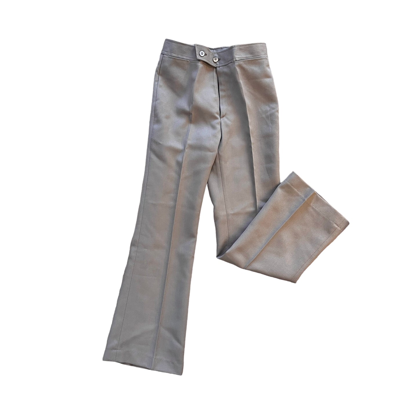 Load image into Gallery viewer, Vintage 1970s Light Brown Flared Pants 10-12Y / teens
