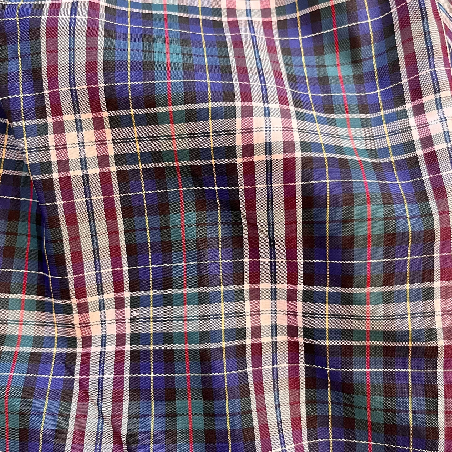 Load image into Gallery viewer, Vintage 1960&amp;#39;s Tartan Nylon Overshirt / Blouse / 10-12Y
