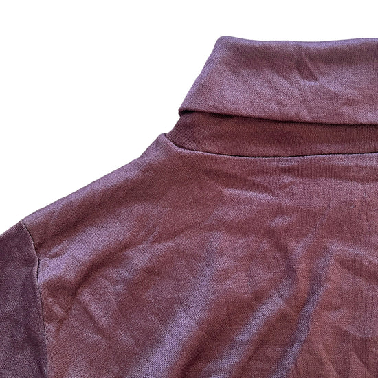 Load image into Gallery viewer, 1970&amp;#39;s Brown Nylon Turtleneck 8-10 Years
