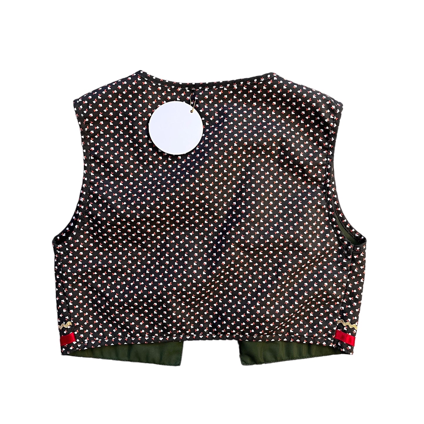 1970's Boho Cropped Waistcoat 8-10Y