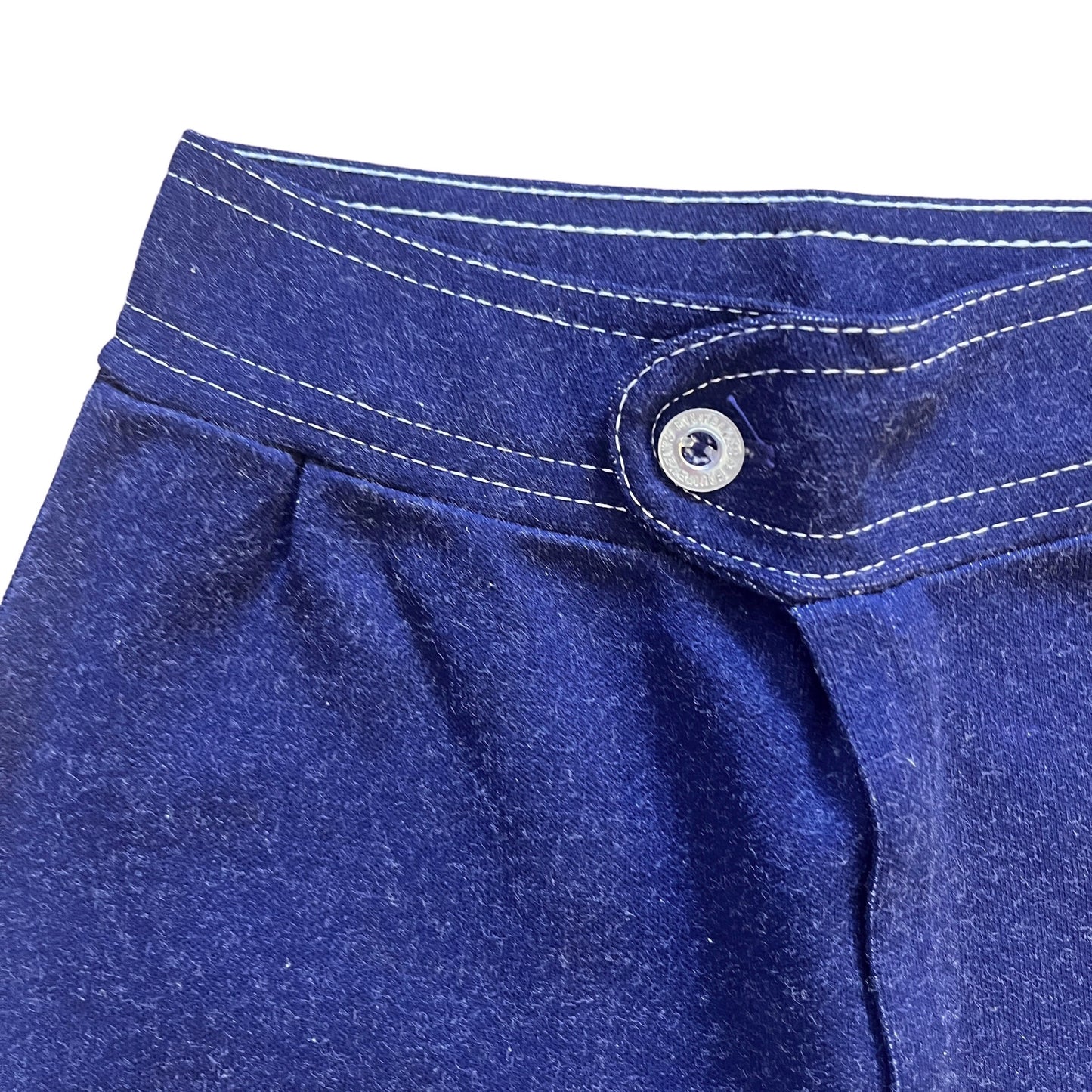 Vintage 1970s Navy Flare Bottoms 6-8Y