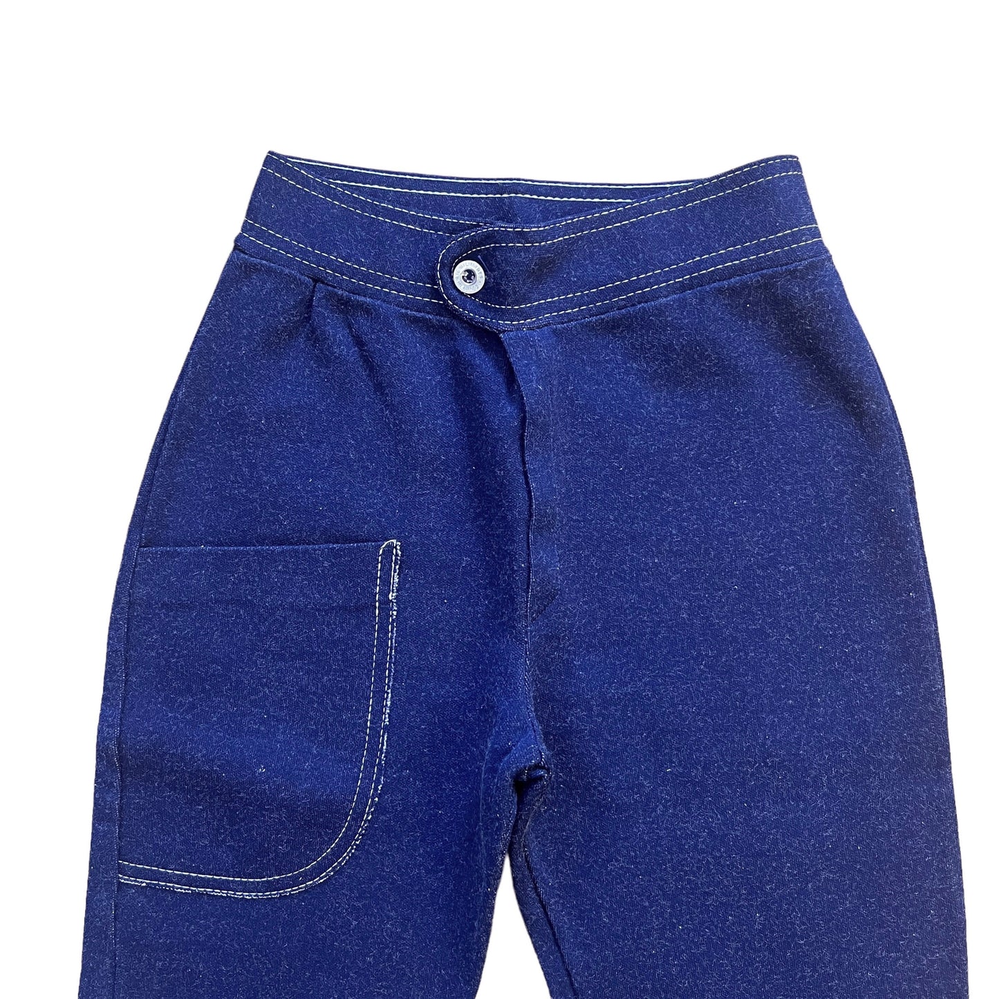 Vintage 1970s Navy Flare Bottoms 6-8Y