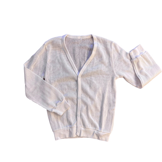 Vintage 1960's White Cardigan 6-8Y