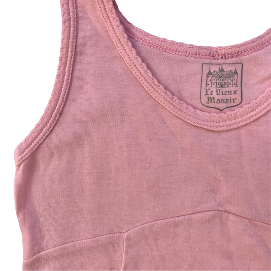 1970's Pink Cotton Dress 6-8Y