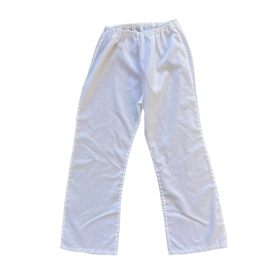 1970s White Lightweight Bottoms 6-8Y