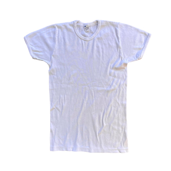Load image into Gallery viewer, Vintage 1970s White Cotton Tee 10-12Y
