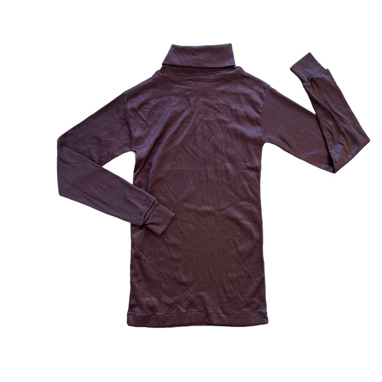 1970's Brown Nylon Turtleneck 8-10 Years