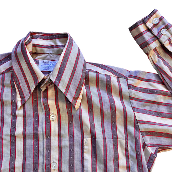 Load image into Gallery viewer, 1970s Brown Children&amp;#39;s Shirt / 8-10Yrs
