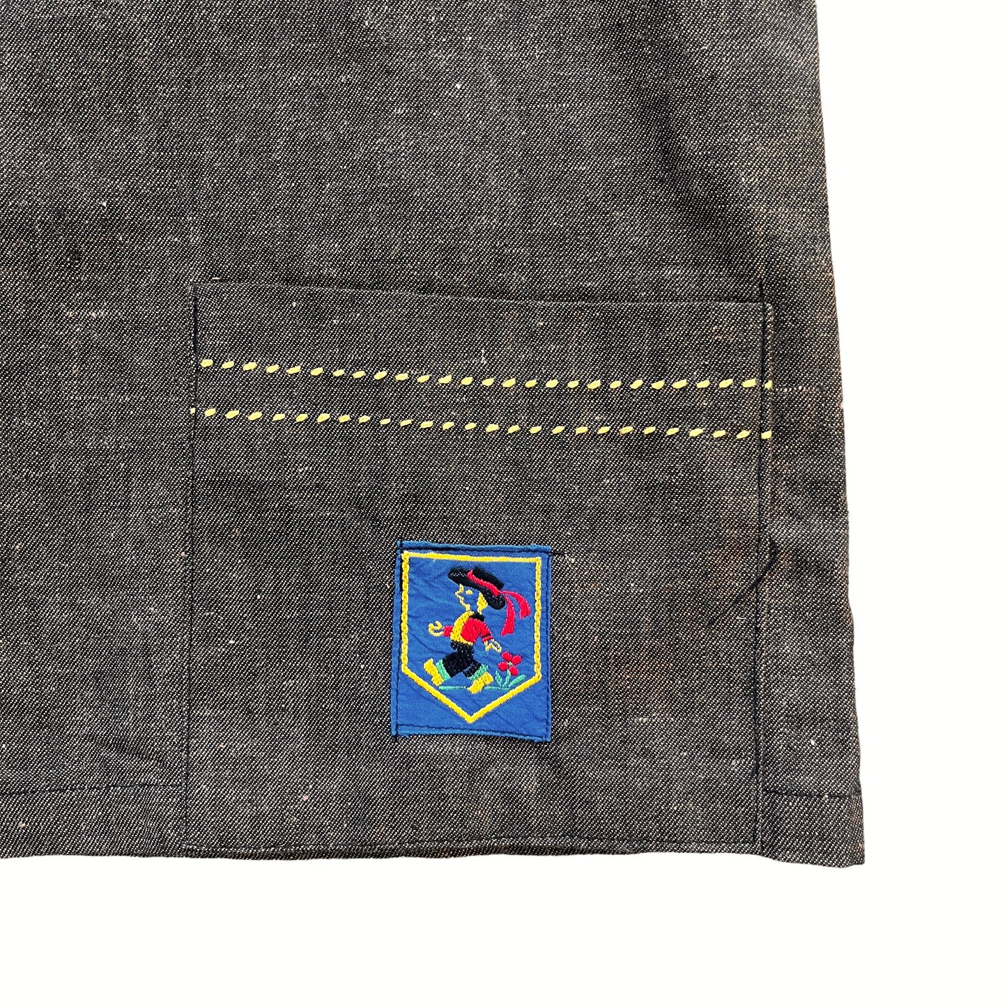 French Vintage 1960s Brown Overshirt / 6-8Y