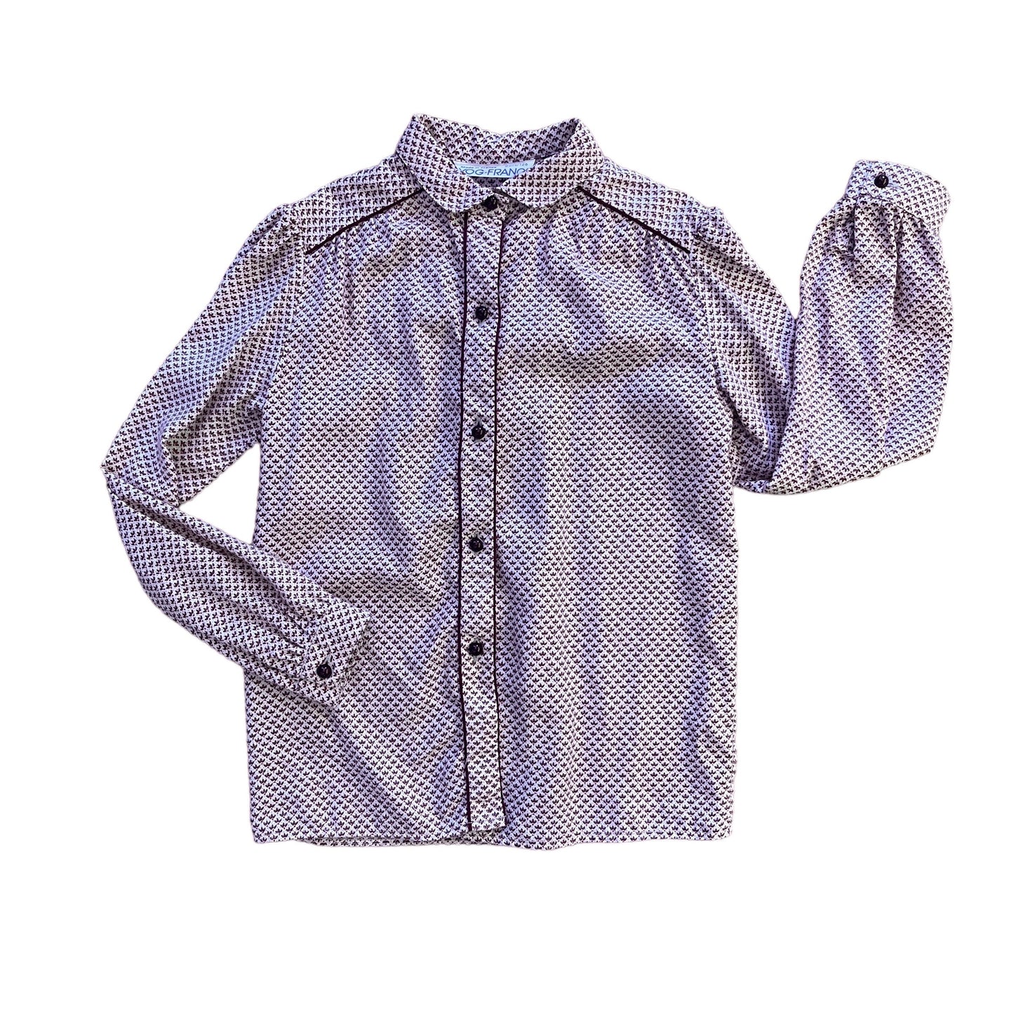 Vintage 1970's Printed Shirt / 6-8 Y