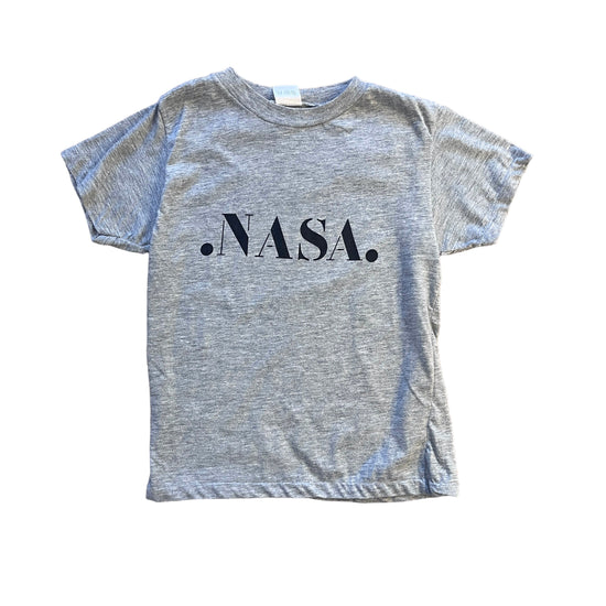 Vintage 70's Grey Nasa Tee / 8-10Y