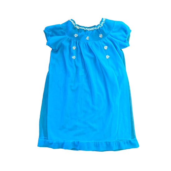 60's Sheer Blue Dress 6-8 Years