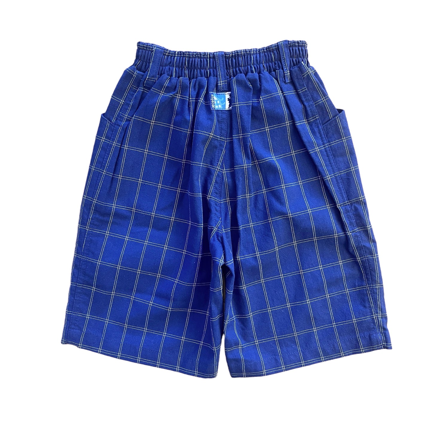 1980s Navy Check Shorts 5-6Y