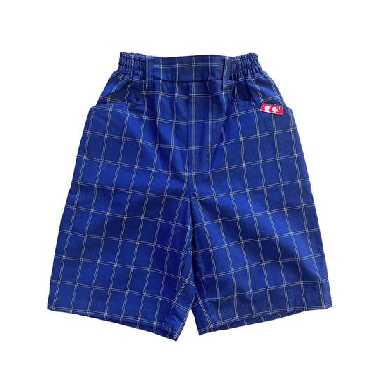 1980s Navy Check Shorts 5-6Y