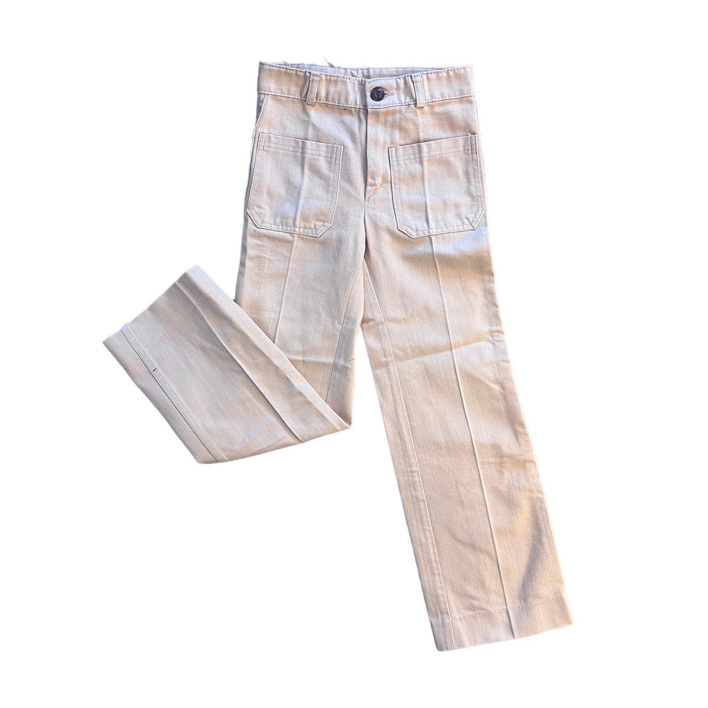 Vintage 70s Beige Trousers / 5-6Y