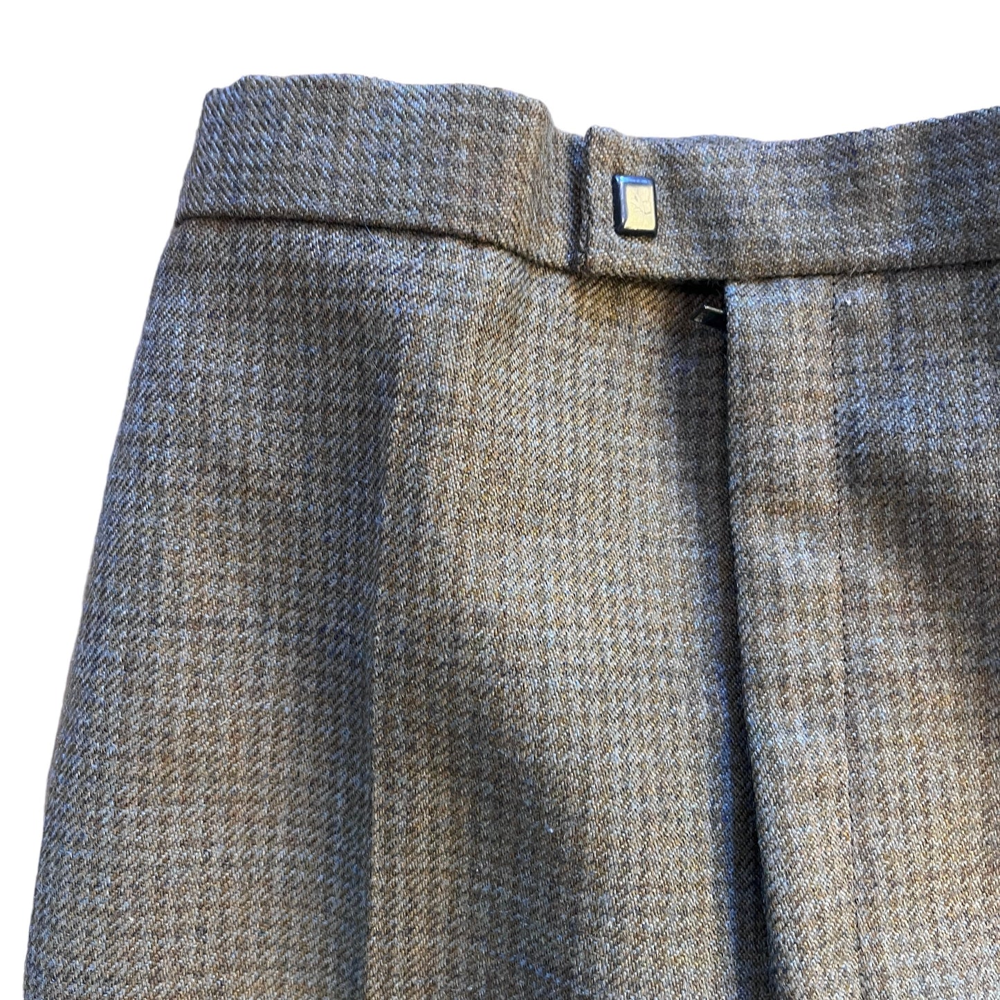 1970's Green/Grey HoundstoothTrousers / 5-6Y