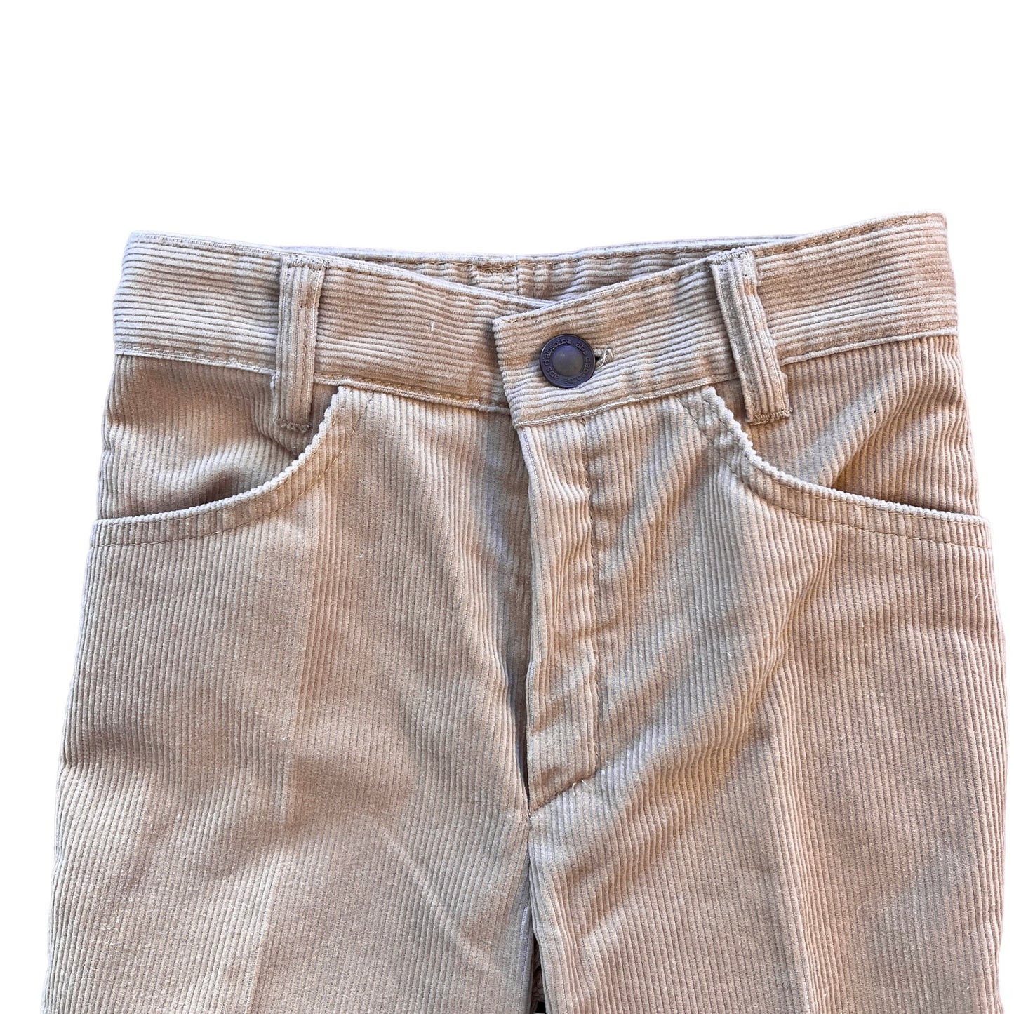 1970s Beige Cord Trousers / 5-6Y