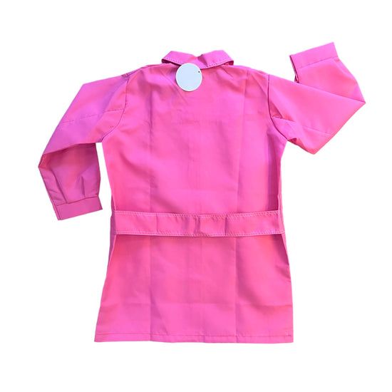 Vintage 1960s Pink School Nylon Dress / Blouse 6-8Y