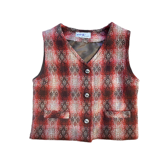 Load image into Gallery viewer, 1970&amp;#39;s Brown Waistcoat / 5-6Y
