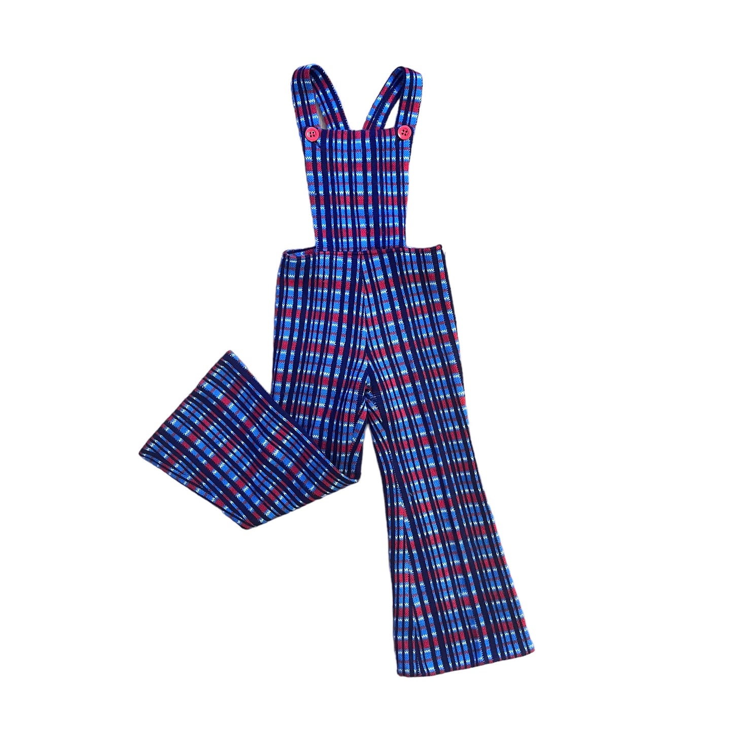 1970's Knitted Dungarees / 5-6 Years