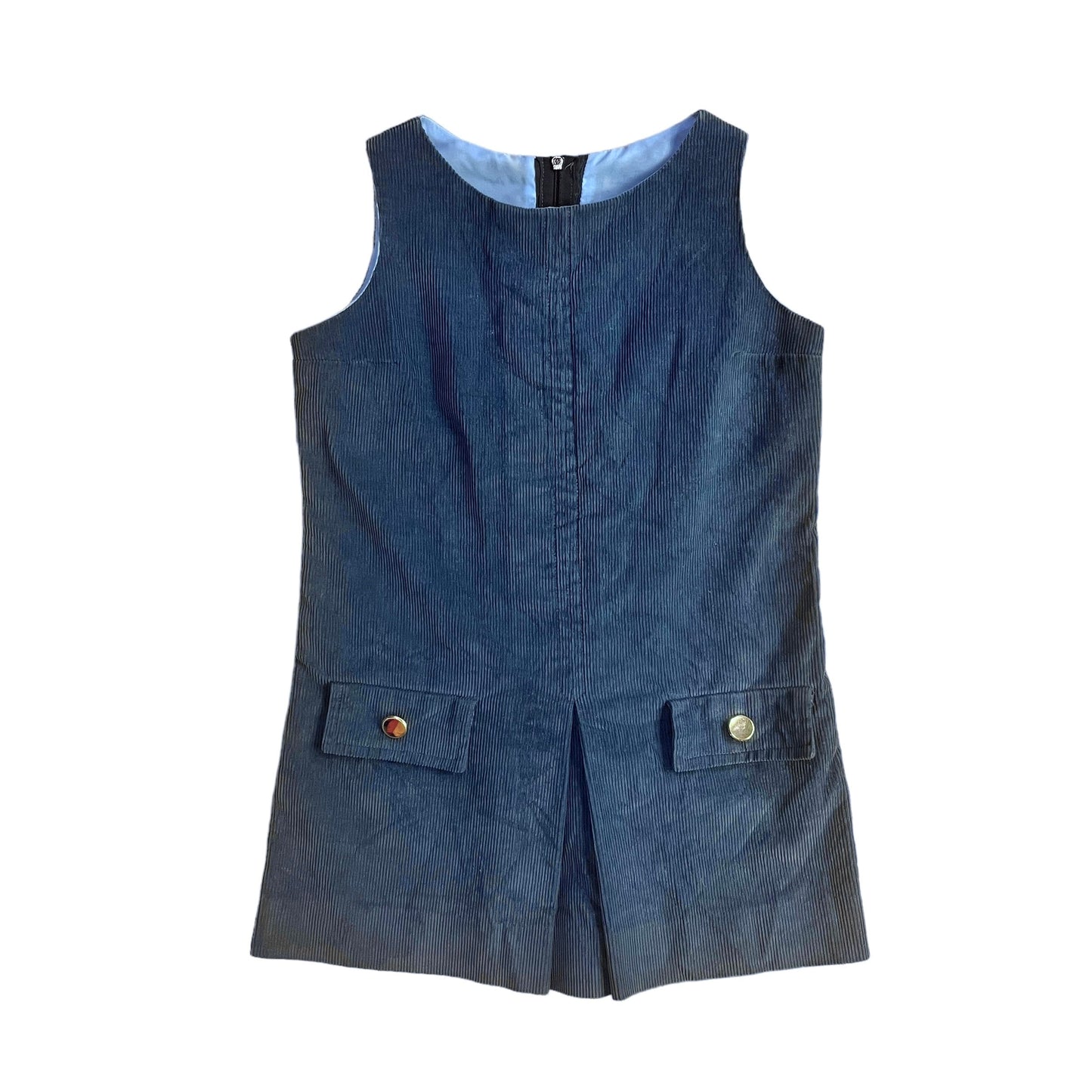 1960's Blue Cord Dress / 5-6Y
