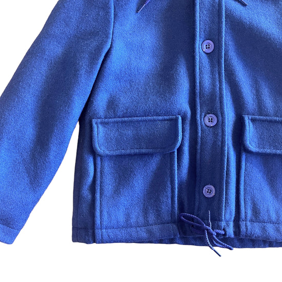1970's Blue Wool Coat 5-6Y