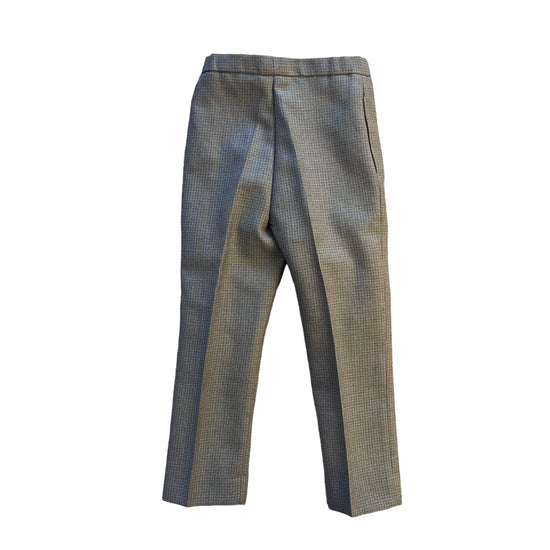 1970's Green/Grey HoundstoothTrousers / 5-6Y