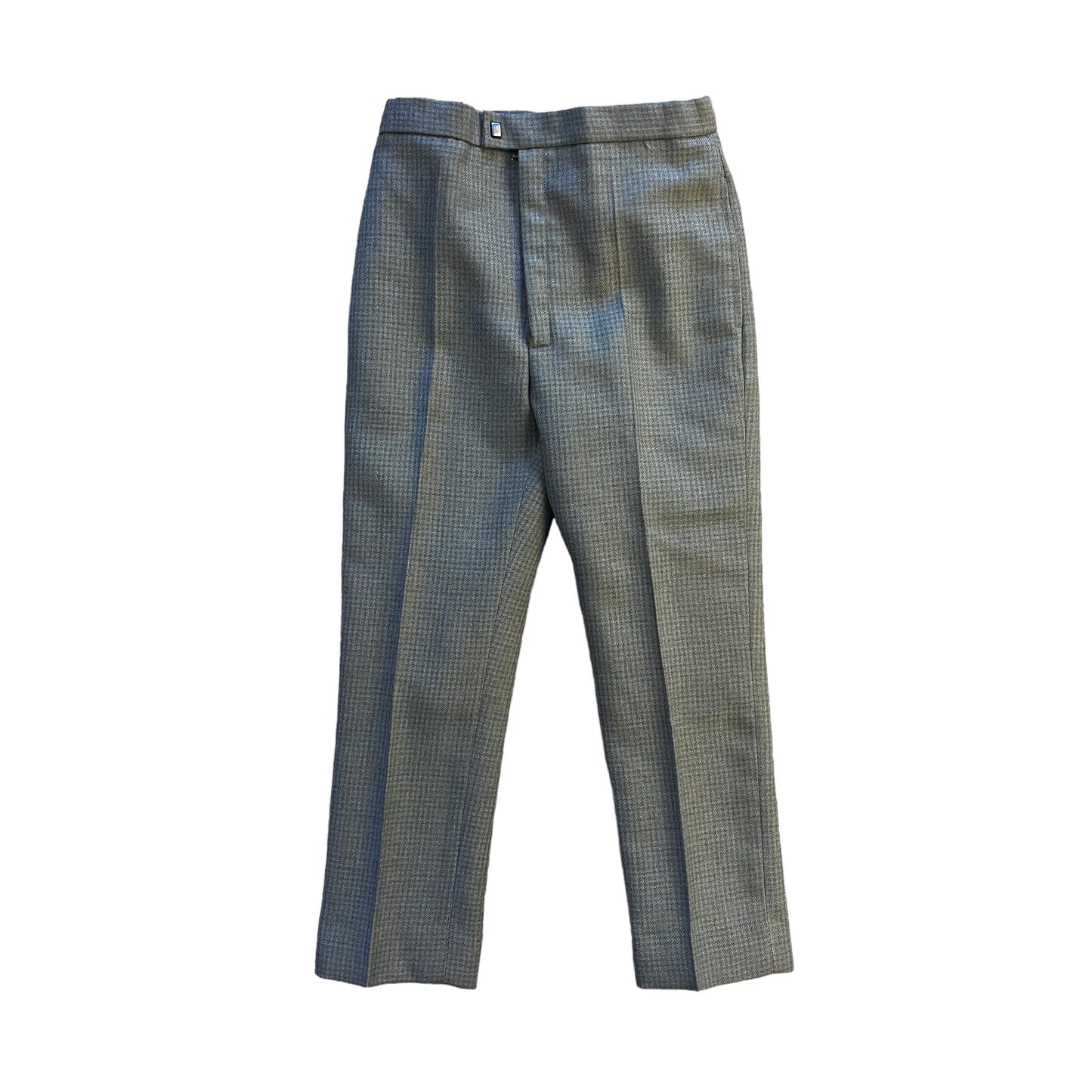 1970's Green/Grey HoundstoothTrousers / 5-6Y